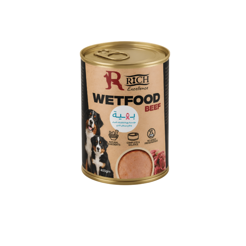 Rich Excellence Dog Wet Food Beef Can 400gm