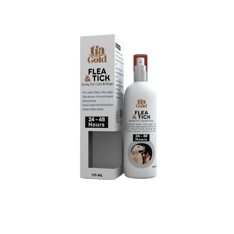 Tia Gold Spray Flea&Tick Spray For Cats and Dogs 120ml