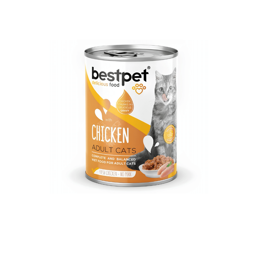 Bestpet Adult Cat Wet Food Can With Chicken 400gm Bestpet Adult Cat Wet Food Can With Chicken 400gm