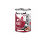 Bestpet Adult Cat Wet Food Can With Veal 400gm