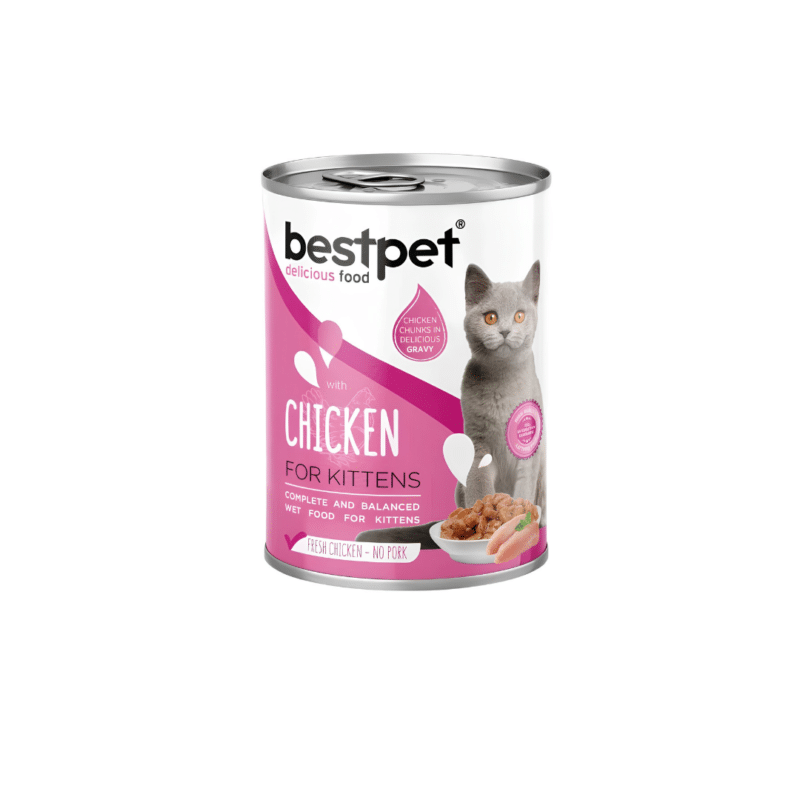 Bestpet Kittens Wet Food Can With Chicken 400gm