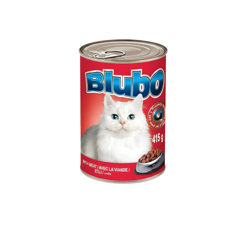 Blubo Cat Food with Beef Can 415gm