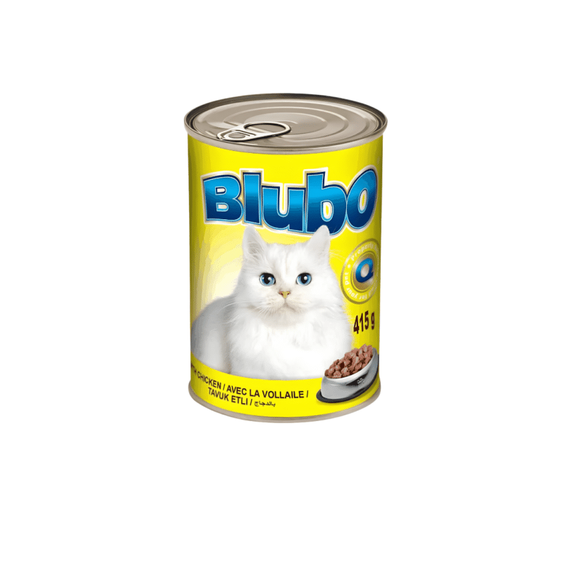Blubo Cat Food with Chicken Can 415gm