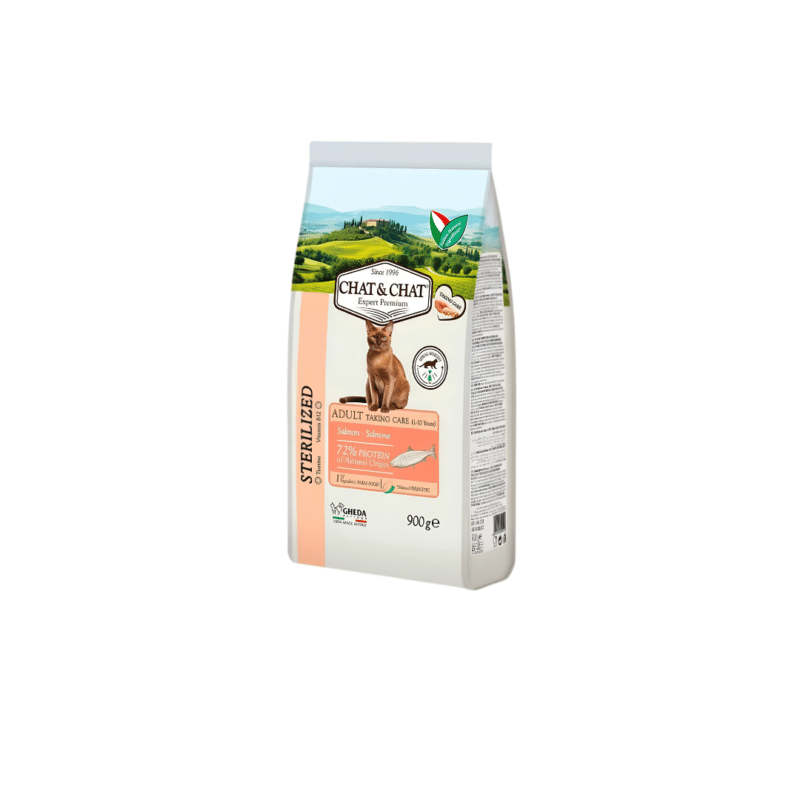 Chat&Chat Adult Sterilized Salmon Cat Food 900gm