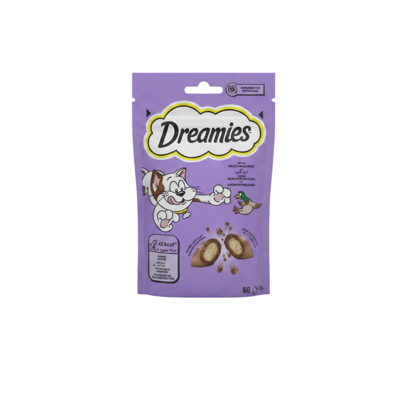 Dreamies Cat Treat Duck Flavors 60gm
