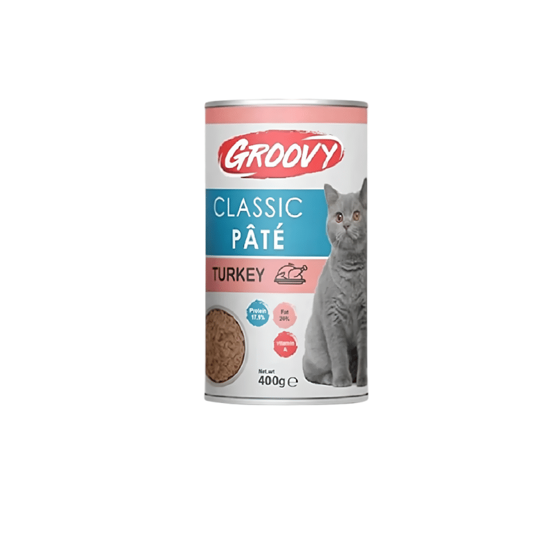 Groovy Classic Pate Can With Turkey 400gm