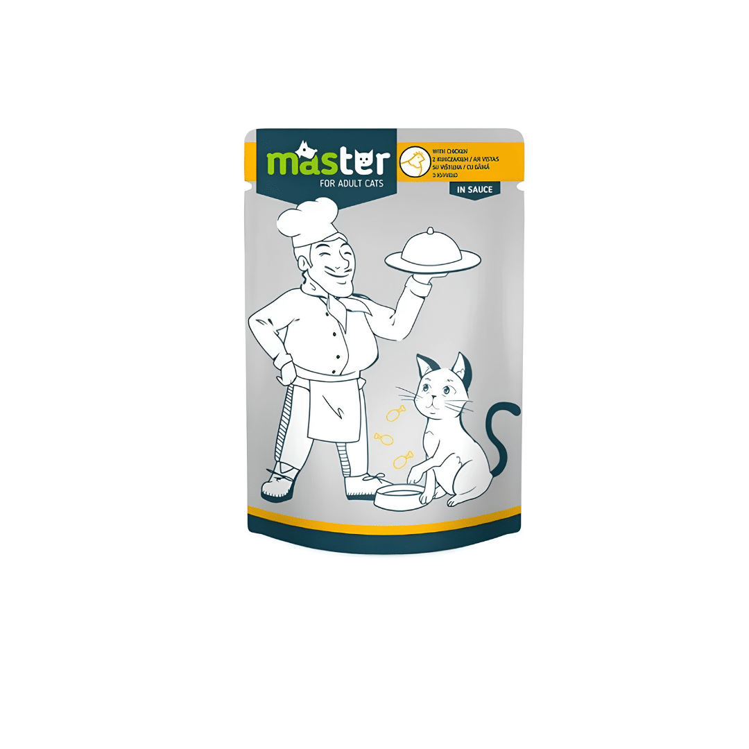 Master Wet Cat Food With Chicken In Sauce 80gm Master Wet Cat Food With Chicken In Sauce 80gm