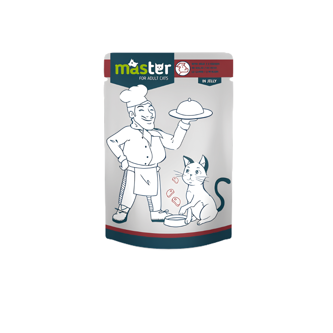 Master Wet Cat Food With Meat in Jelly 80gm Master Wet Cat Food With Meat in Jelly 80gm