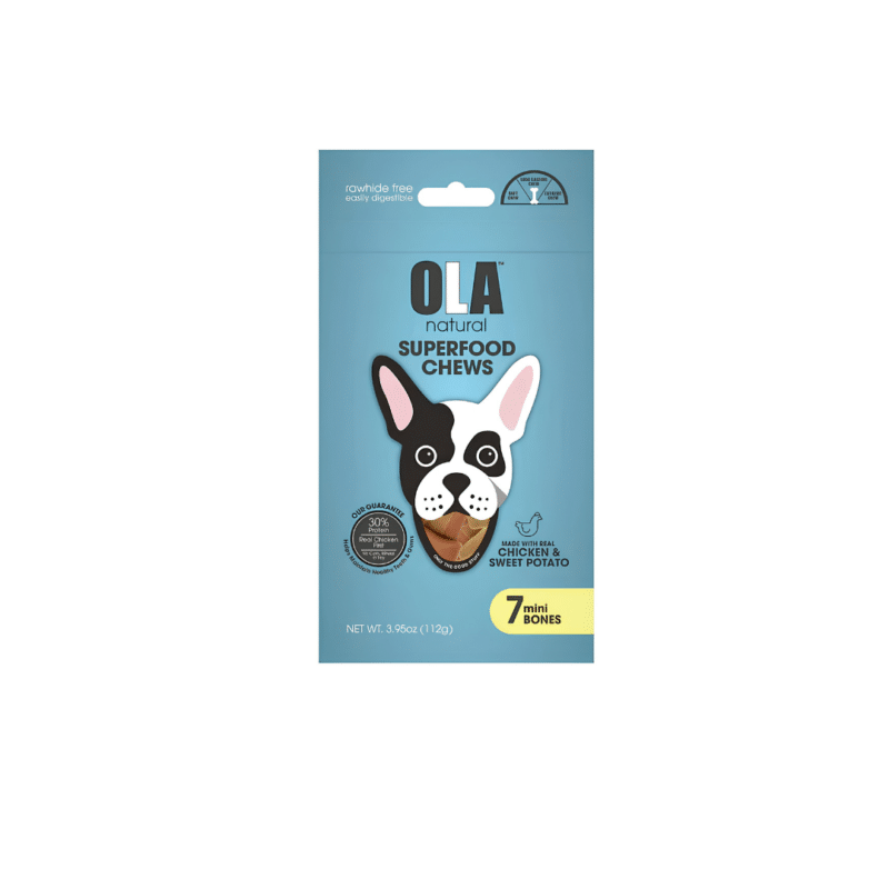 OLA Natural SuperFood Chews With Real Chicken&sweet Potato 7 Mini Bones