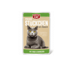 Perfecto Cat Fine Chunks in Sauce Adult Cat Wet Food Pouch With Beef & Rabbit 100gm