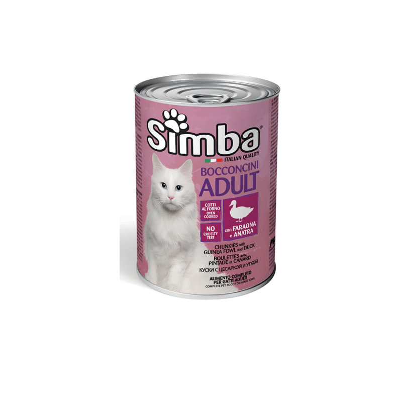 Simba Cat Wet Food Chunks With Guinea Fowl and Duck 415gm