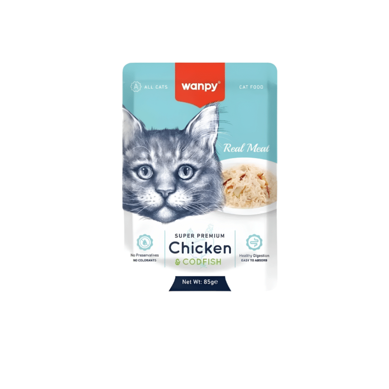 Wanpy Super Premium Chicken & Codfish for Cat 85gm