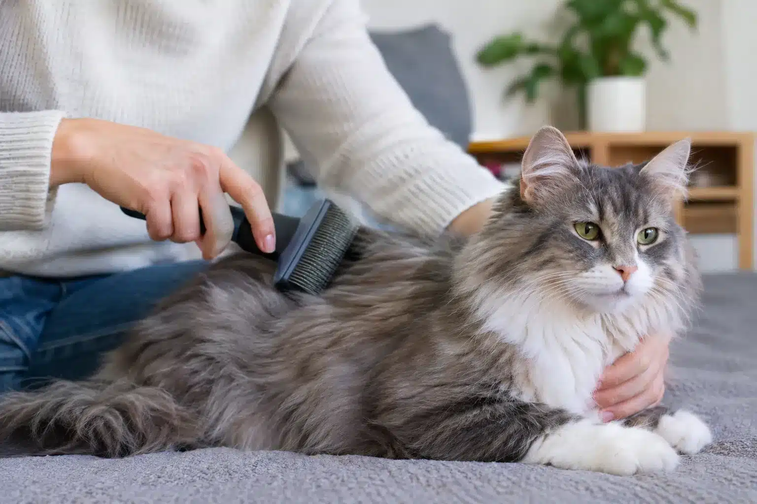 how to groom a cat