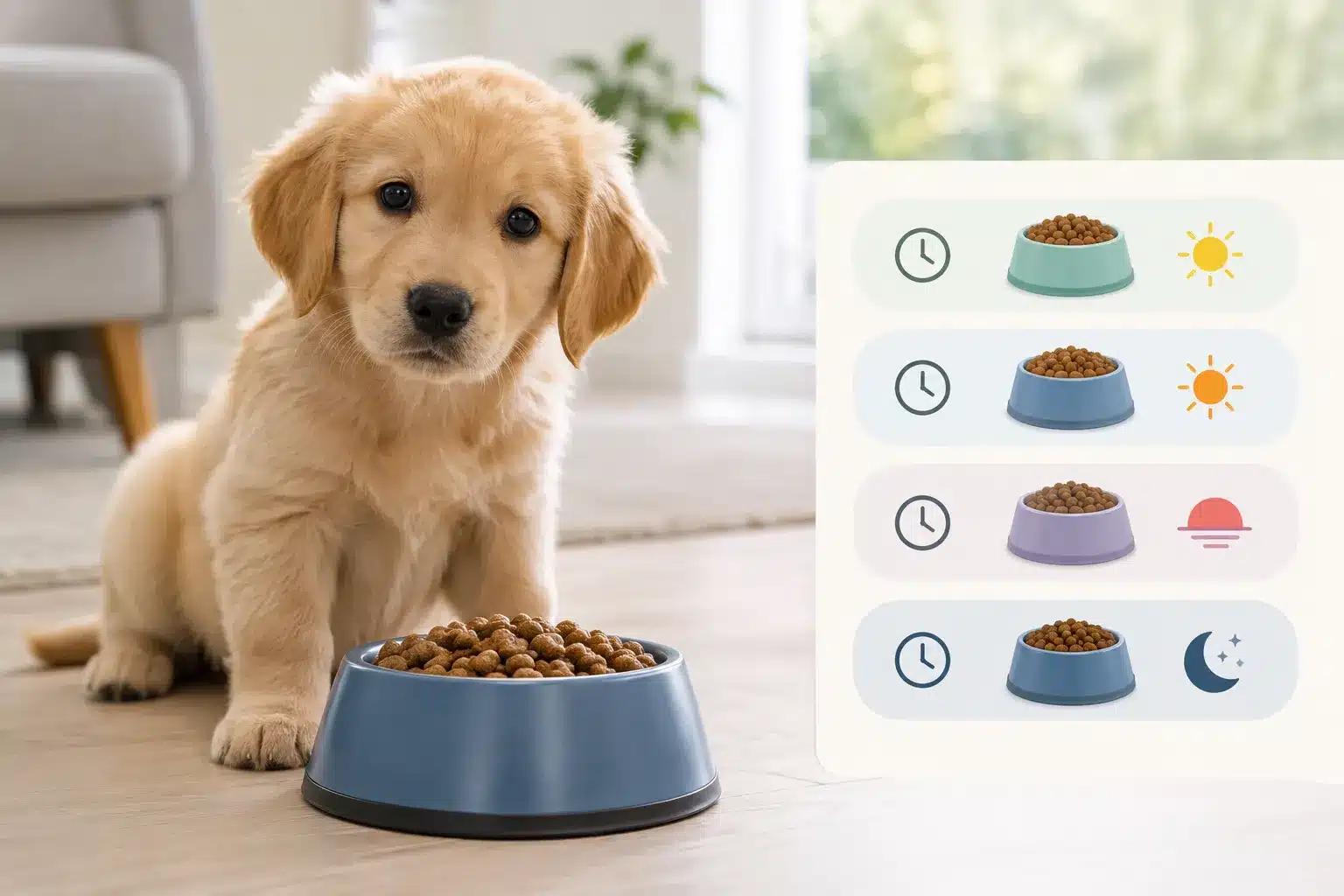 puppy feeding schedule