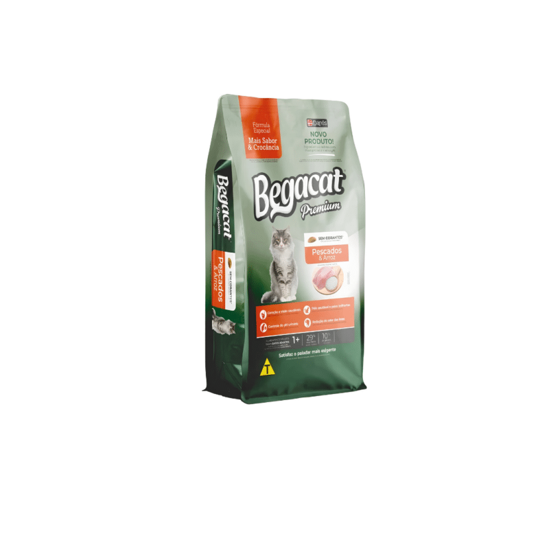 BegaCat Dry Food With Fish & Rice For Adult Cats