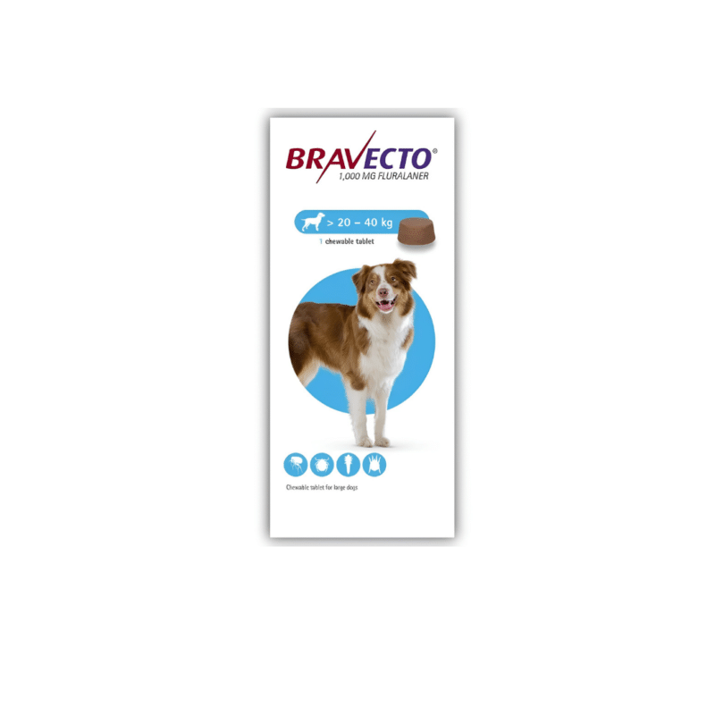 Bravecto for Large Dogs Tablet 1000mg - 20 kg-40 kg