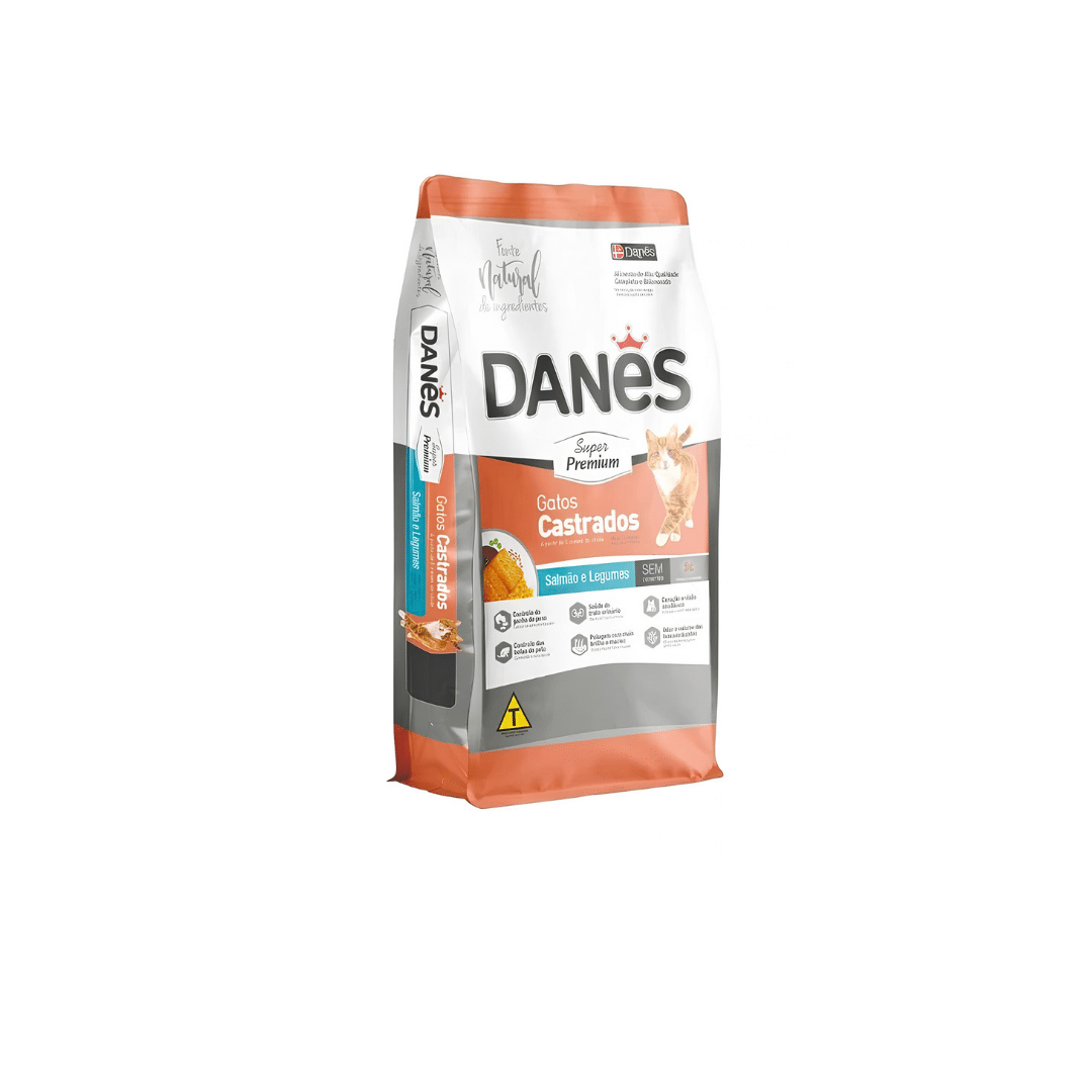 Danes Super Premium Dry Food With Salmon & Vegetables For Sterilized Cats Danes Super Premium Dry Food With Salmon & Vegetables For Sterilized Cats