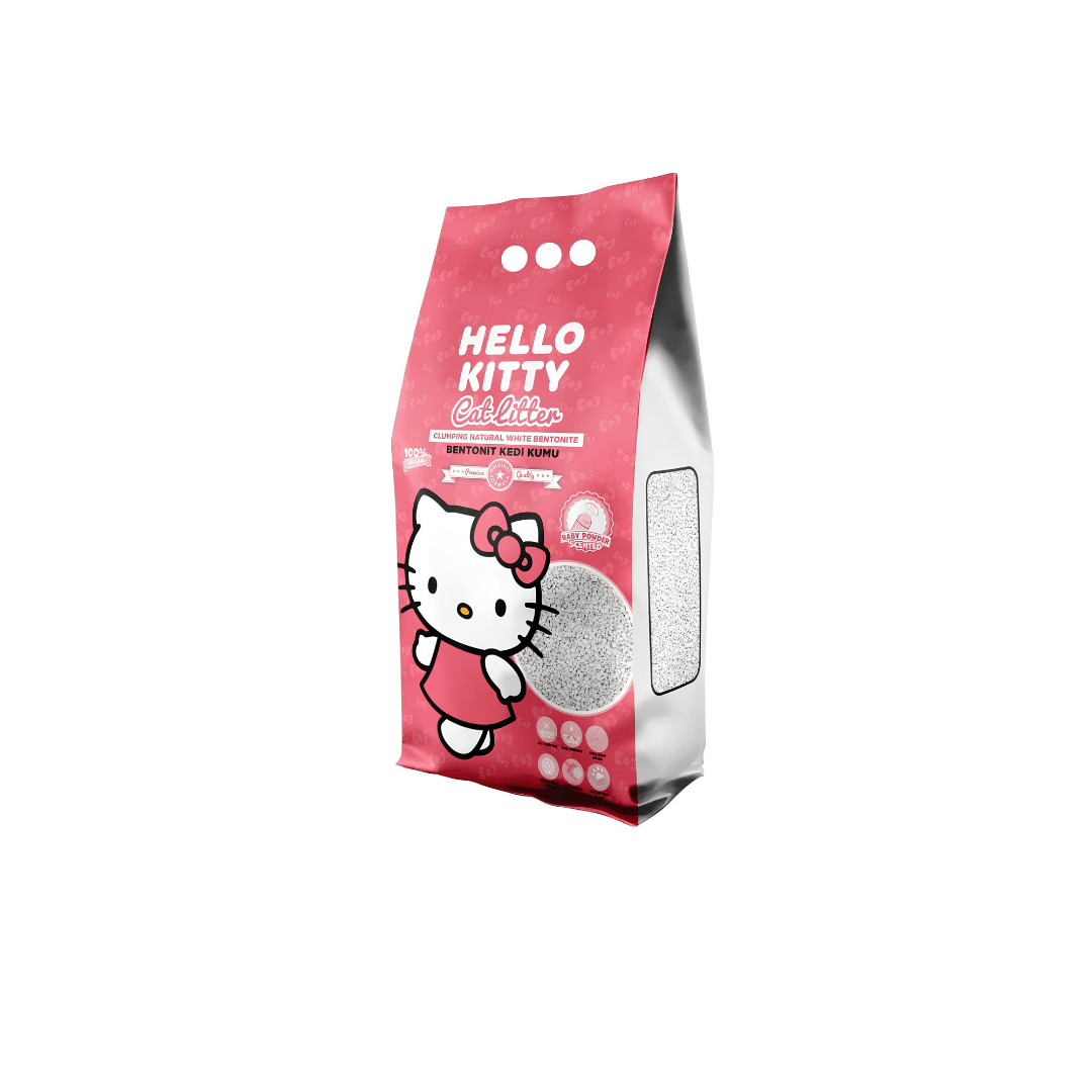 Hello Kitty Clumping Cat Litter - Baby Powder Hello Kitty Clumping Cat Litter - Baby Powder 5L