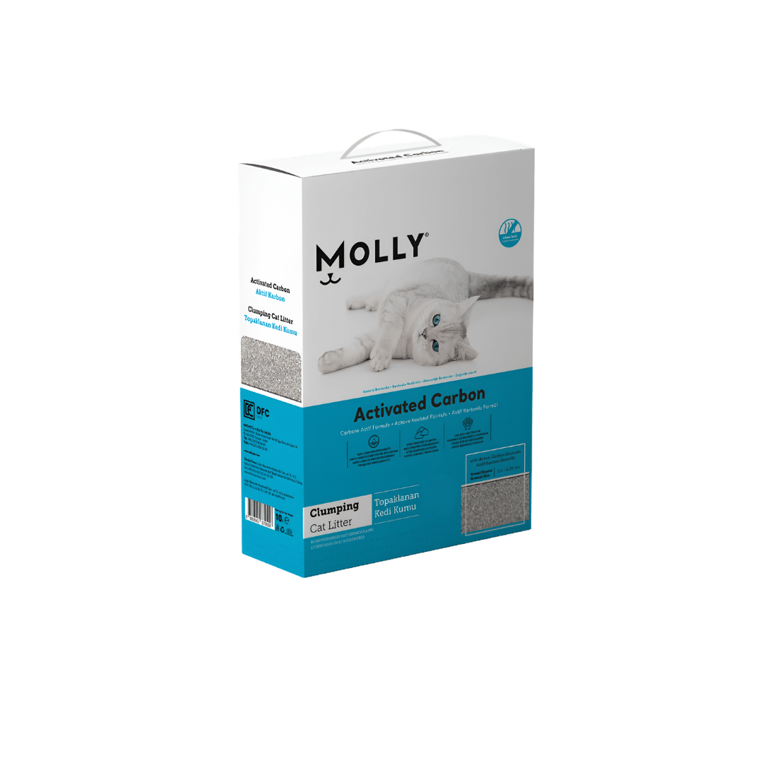 Molly Clumping Cat Litter - Activated Carbon Molly Activated Carbon Cat Litter
