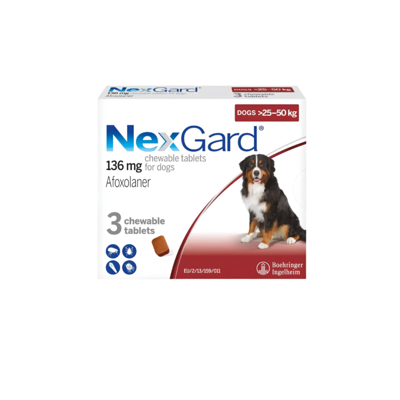 NexGard Chewables For Large Dogs 25-50 Kg - 1 Tab
