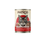 PATICO Adult Cat Wet Food with Beef Chunks 400gm