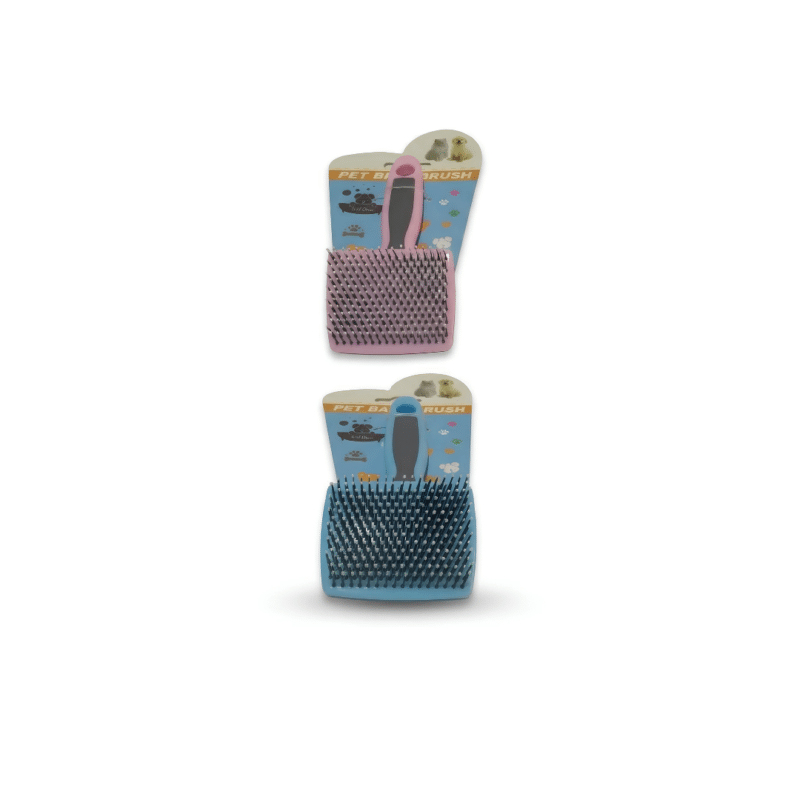 Pet Grooming Brush Small Pink & Blue