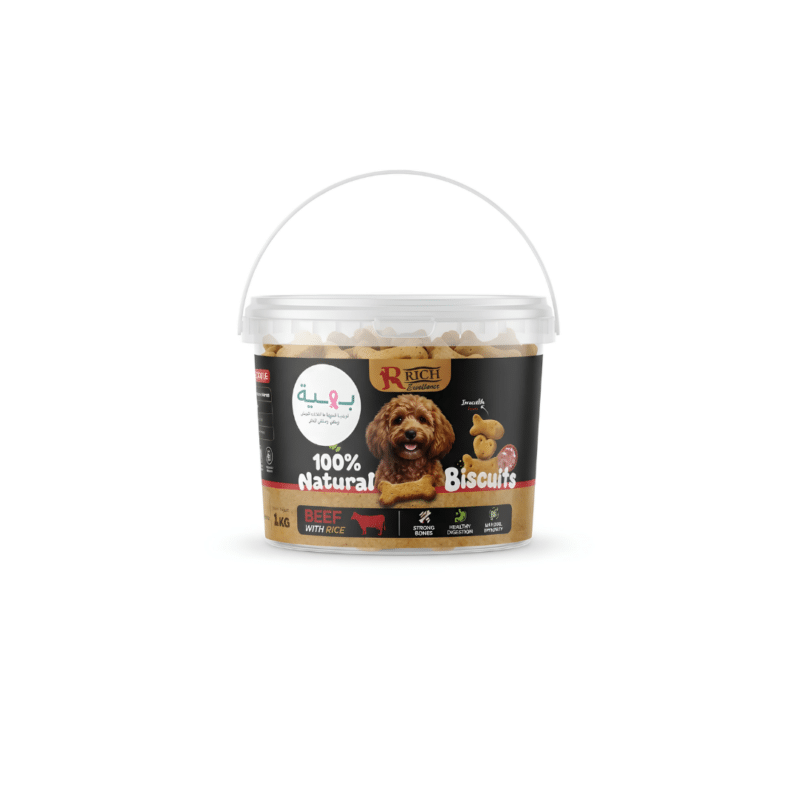 Rich Biscuits Adult Dog Beef & Rice 1kg