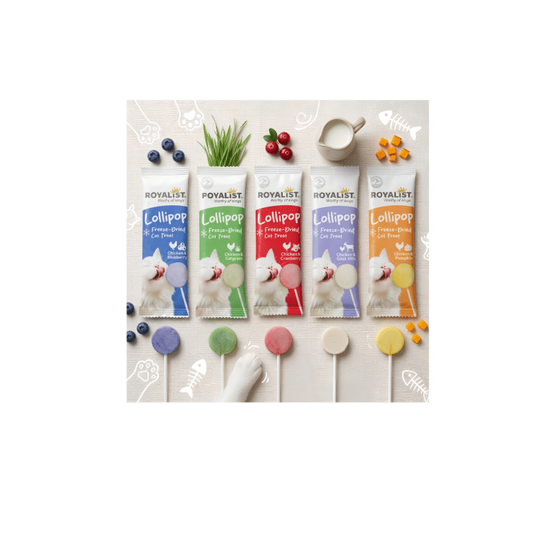 Royalist Lollipop Freeze-Dried Cat Treat 1.4 gm in 5 Various Flavors