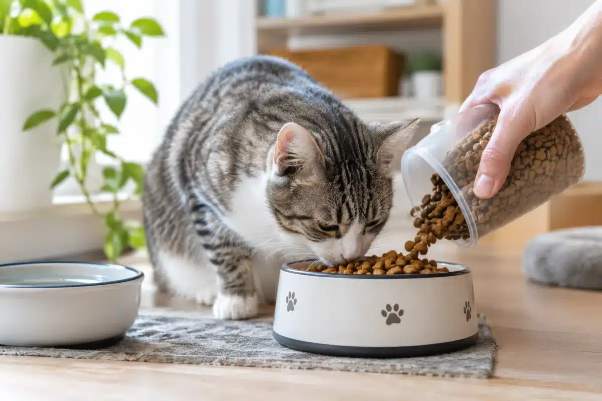 how much food should a cat eat per day