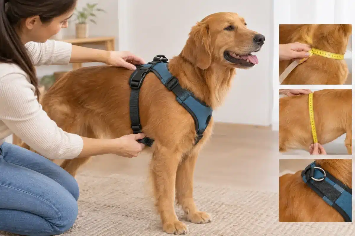 how to size a harness for a dog